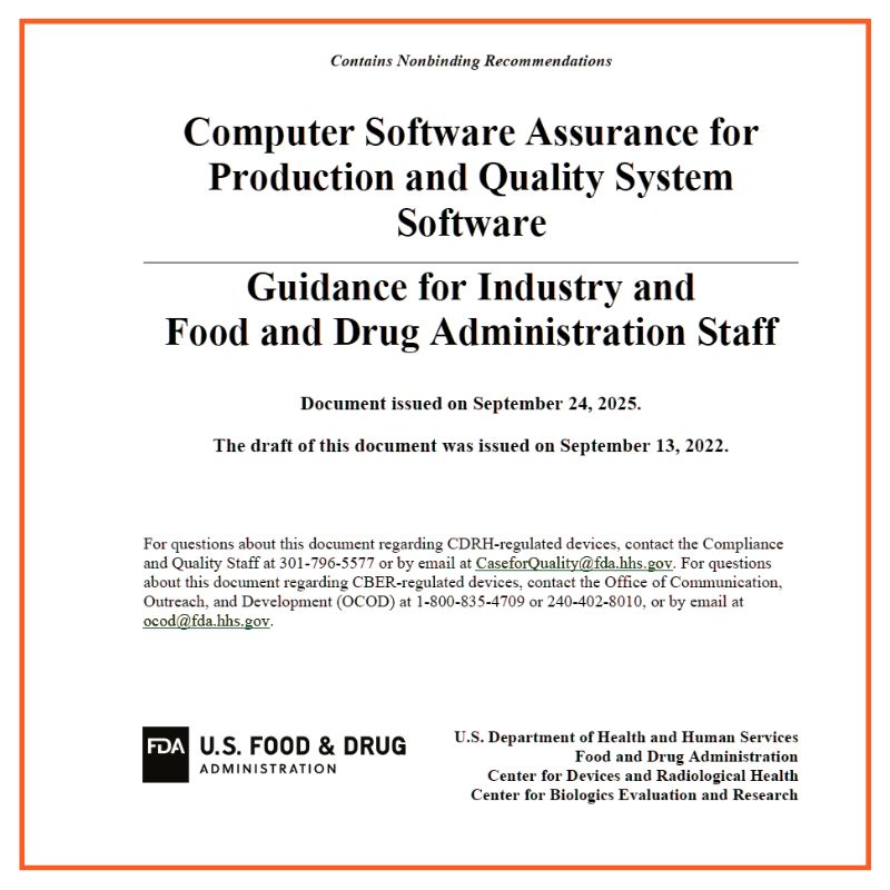 Computer Software Assurance (CSA) guidance - Gal.IT Blog